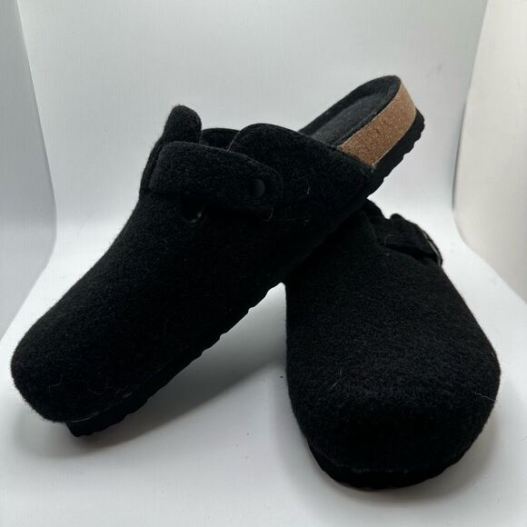 CUSHIONAIRE Women's Cork Footbed Clog with Genuine Leather Upper, Faux Fur Linin - Picture 7 of 7